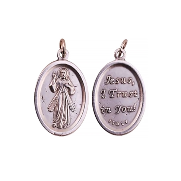 Divine Mercy Oval Medal