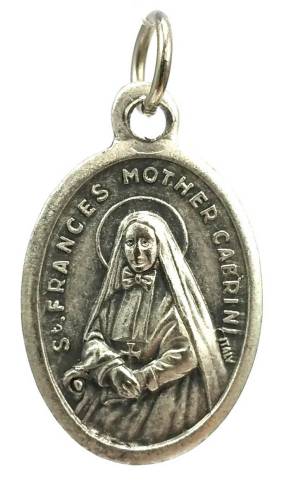 St. Frances Mother Cabrini Oxidzied Medal