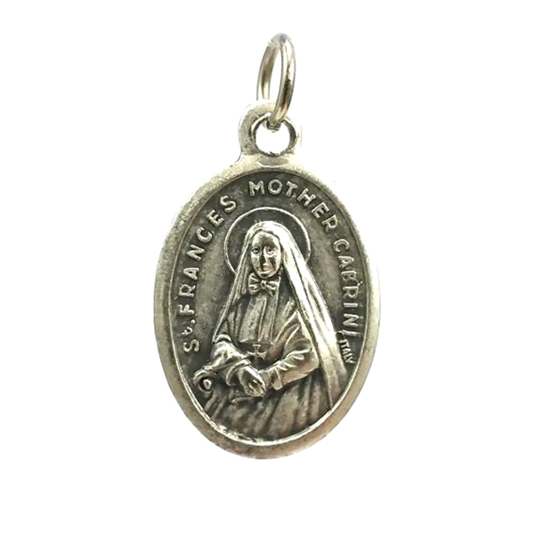 St. Frances Xavier Cabrini Oxidized Medal