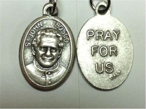 St. John Bosco Oxidized Medal