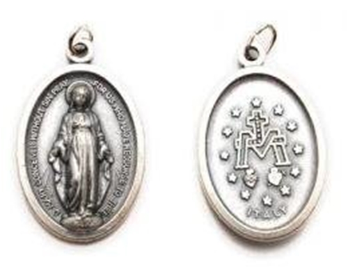Miraculous Medal Oxidized Medal