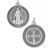 St. Benedict Jubilee Oxidized Medal, 3/4-Inch Round