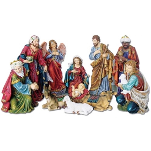 8-Inch Vibrant Nativity Set - 11 Pieces