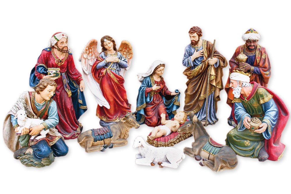 18-Inch Vibrant Nativity Set - 11 Pieces