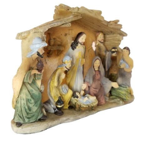 Mini Nativity Single Piece Nativity Scene