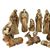 12 Inch Wood-Grain Texture Nativity Set with 11 Pieces