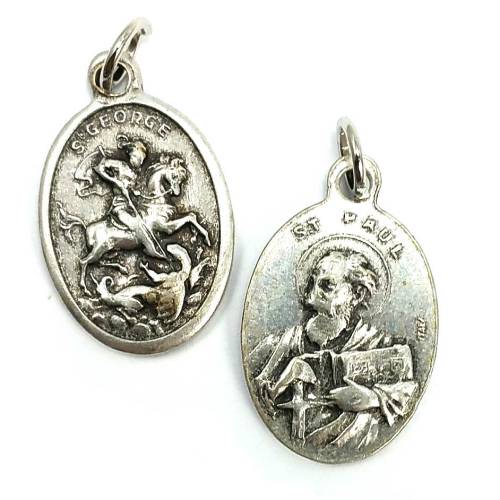 St George - St Paul Oxidized Medal