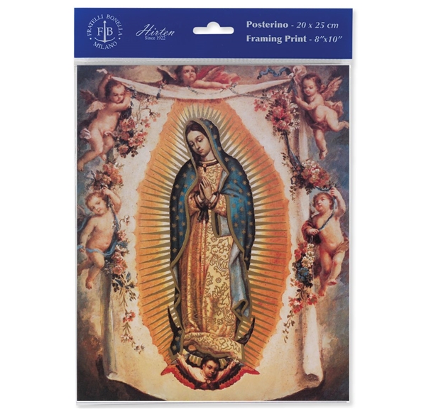 Our Lady of Guadalupe with Angels Framing Print - 8&quot; x 10&quot;