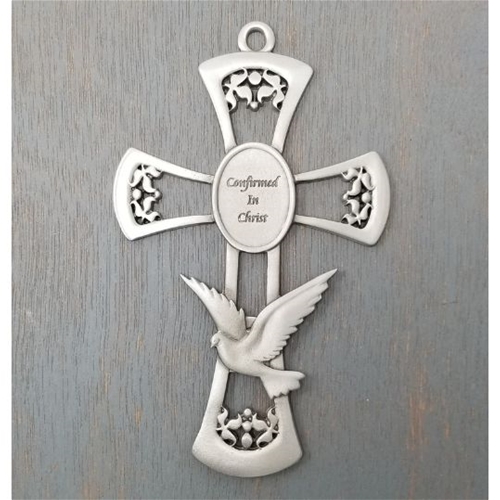 Confirmed in Christ Pewter Wall Cross