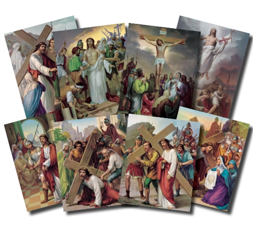 The Stations of the Cross - Set of 14 - 8&quot;x10&quot; Lithographs