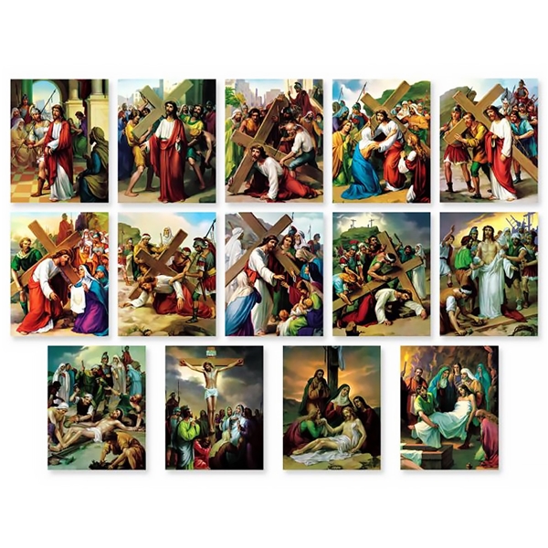 The Stations of the Cross - Set of 14 Prints - 12&quot;x16&quot; Lithographs