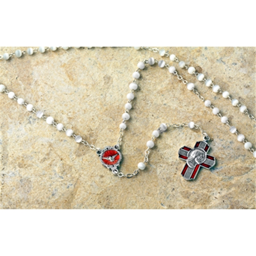 Confirmation Imitation Mother of Pearl Rosary