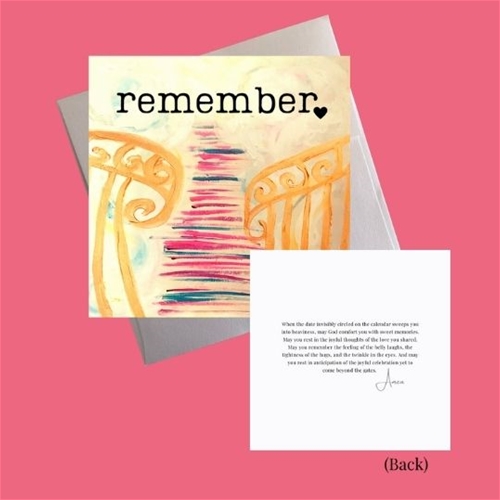 Remembering Insipiring Greeting Card from J Hazel Paulson
