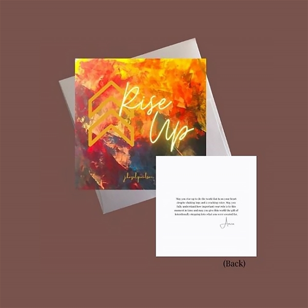 Rise Up Inspiring Greeting Card from J Hazel Paulson