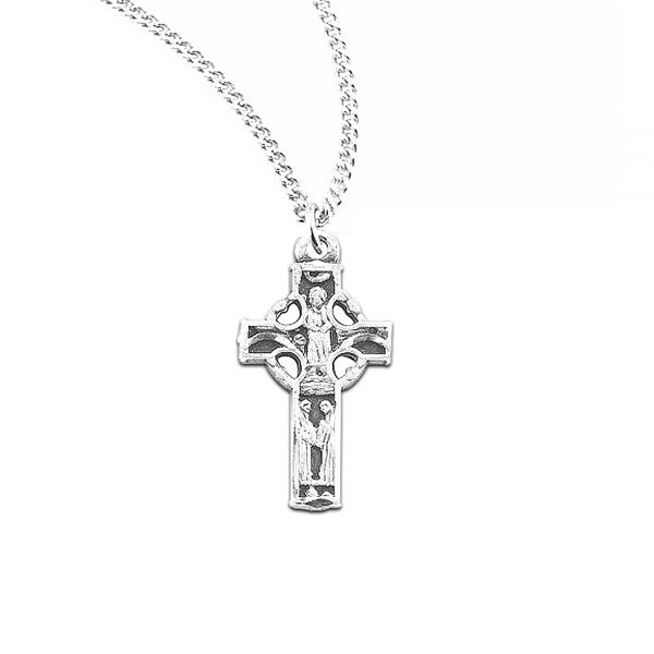 Celtic Cross Pierced Silver Pendant