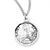 Saint Denise Sterling Silver Medal with 18-Inch Chain