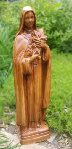 St Theresa Outdoor Vinyl Statue - 24 Inch - Choose a  Color