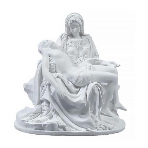 White Pieta Statue - 6.25-Inch