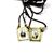 Gold Metal Scapular on Cord - 5/8-Inch