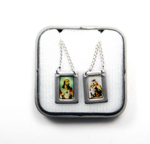 Badge Scapular in Stainless Steel with Color