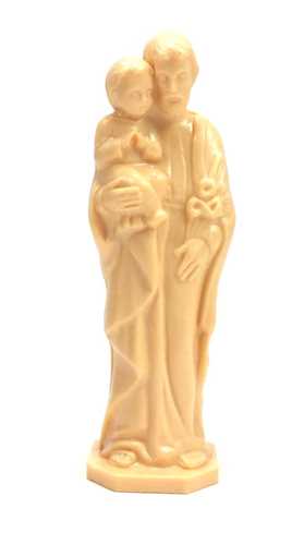Saint Joseph with Child Statue - 4-Inch - Single or Bulk