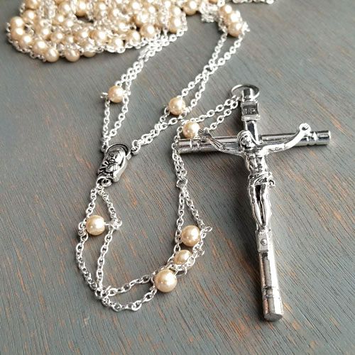 Pearl Ladder Lasso Rosary