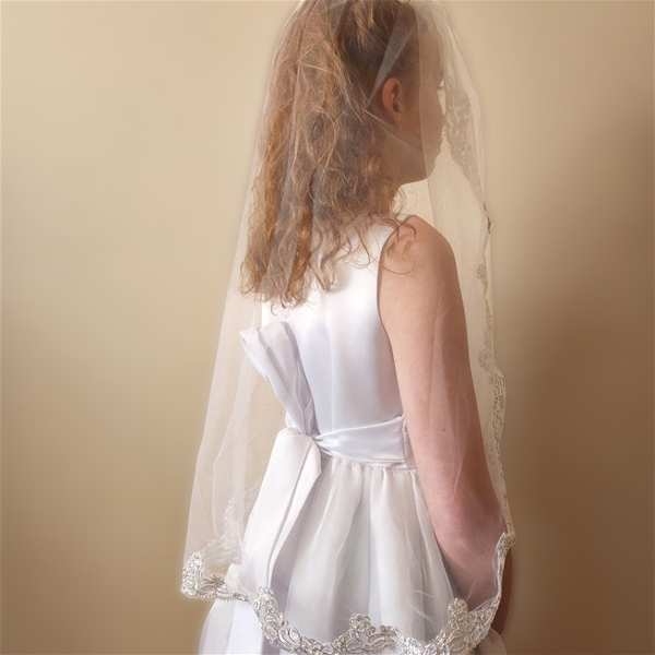 First Communion Veil - 36-Inches Long