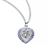 Miraculous Heart Shaped Pendant Blue Crytal