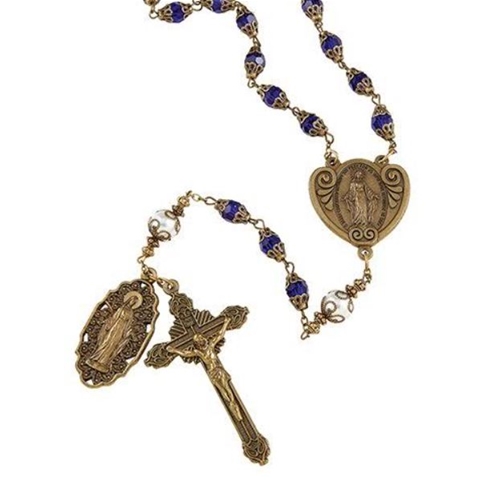 Limited Edition Vintage Brass Miraculous Rosary