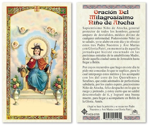 Oraci&#243;n Del Milagros&#237;simo Ni&#241;o De Atocha Laminated Prayer Card