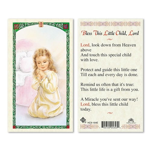 Girl&#39;s Blessing Laminated Prayer Card