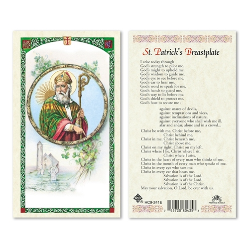 Saint Patrick&#39;s Breastplate Laminated Prayer Card