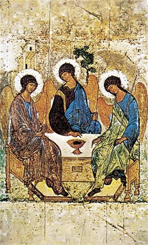 Holy Trinity Icon Holy Card