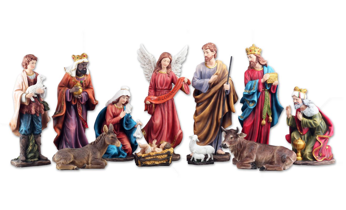 12-Inch Classic Nativity Set, 11 Pieces