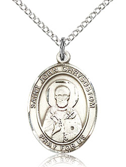 St John Chrysostom Sterling Silver Medal