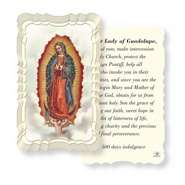 Our Lady of Guadalupe &amp; Mystical Rose Prayer Card
