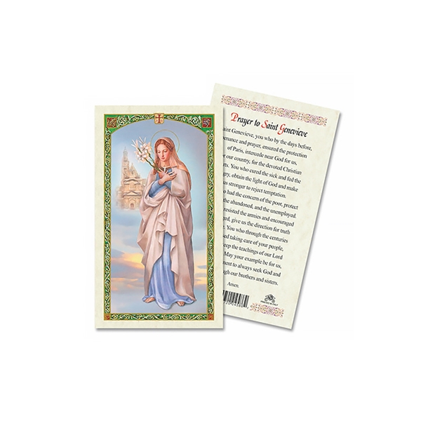 Prayer to Saint Genevieve Laminated Prayer Card