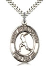 Sterling Silver Boys Baseball Sports Medal