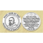 Saint John of God - Patron Saint of Heart Disease Prayer Coin