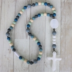 Assisi Blue Silicone Breakaway Chews Life Rosary