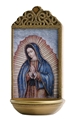 Our Lady of Guadalupe 6 Inch Holy Water Font