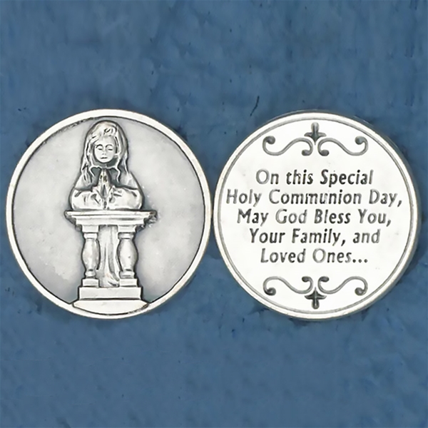 Communion Prayer Coin for Girl