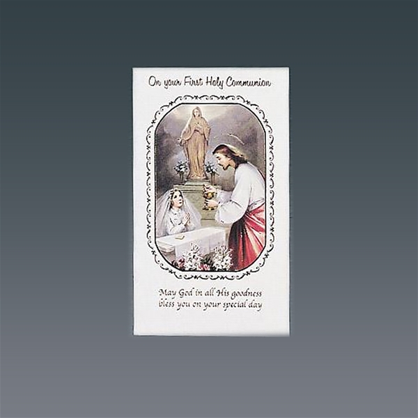 Girl&#39;s Spanish Communion Greeting Card
